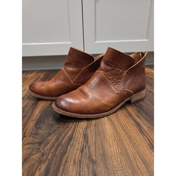 Kork-Ease Ryder Ankle Boots Leather Womens Sz 7.5 Brown Boho Pirate - Picture 5 of 16